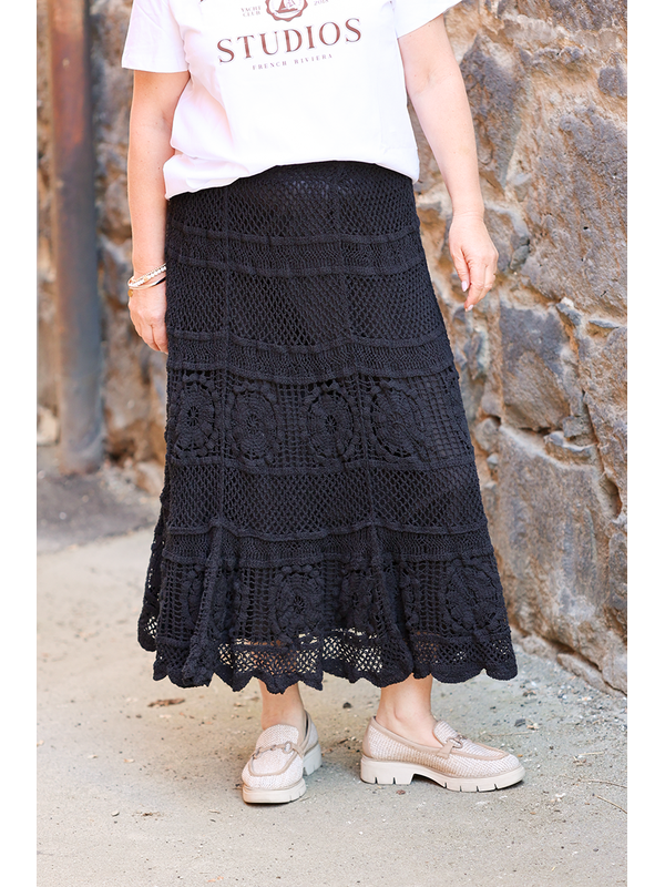 Alice + Lily Cotton Crocheted Skirt