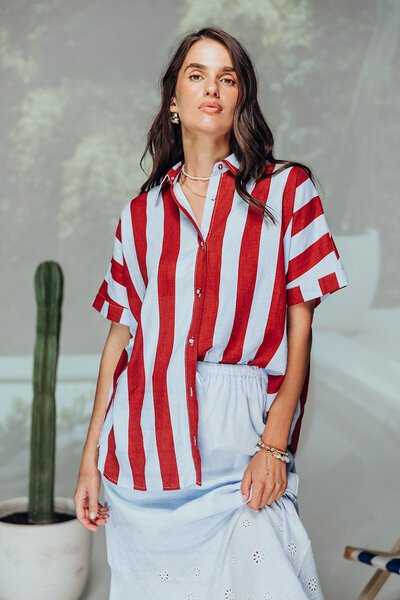 Foxwood Esmarie Stripe Shirt-shop-by-label-Hello Cyril.