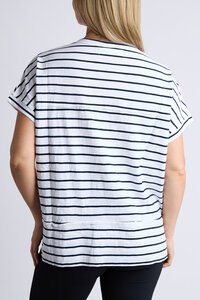 Foxwood Throw On S/S Stripe Tee