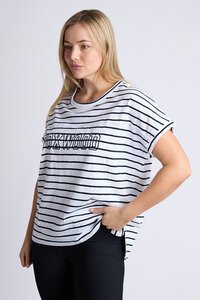 Foxwood Throw On S/S Stripe Tee