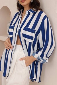 Iris Maxi Classic Stripe Shirt