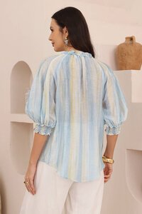 Iris Maxi Marina Stripe Top
