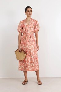 Adorne Vivi Linen Midi Dress