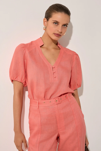 Adorne Jenette Linen Top-shop-by-label-Hello Cyril.