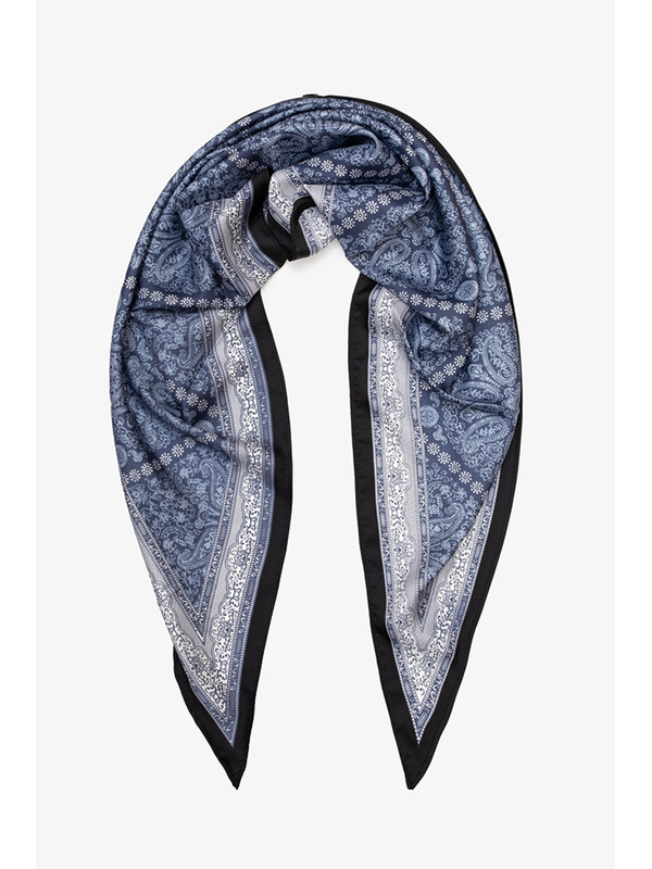 Antler Triangle Scarf - Coastal Paisley